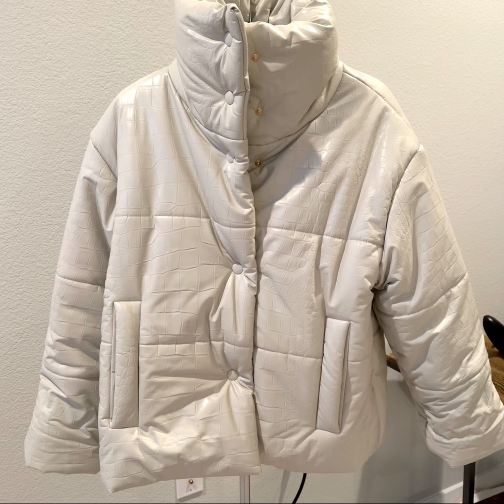 Nanushka Puffer Jacket White XS
